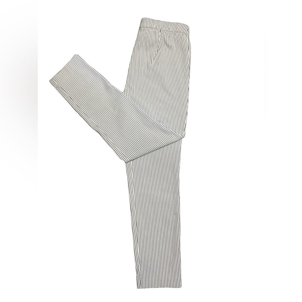 Cynthia Rowley Pull on Seersucker Print Striped Classic Flat Front Pants Size 6